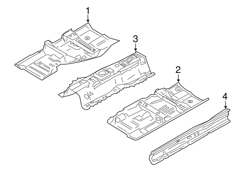 Floor & Rails for 2006 Infiniti M35 #0