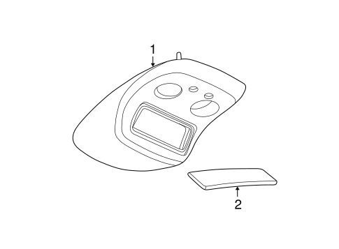 Yukon XL 1500 OVERHEAD CONSOLE 2