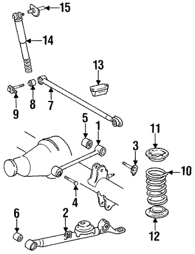 REAR SUSPENSION/REAR SUSPENSION for 1996 Toyota Previa #1