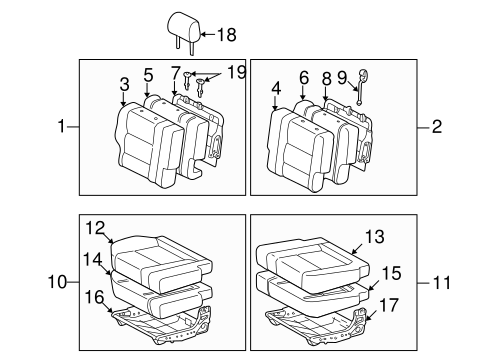 BODY/REAR SEAT COMPONENTS for 2006 Toyota Sequoia #2