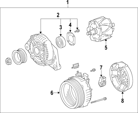 Alternator for 2012 Toyota Highlander #1