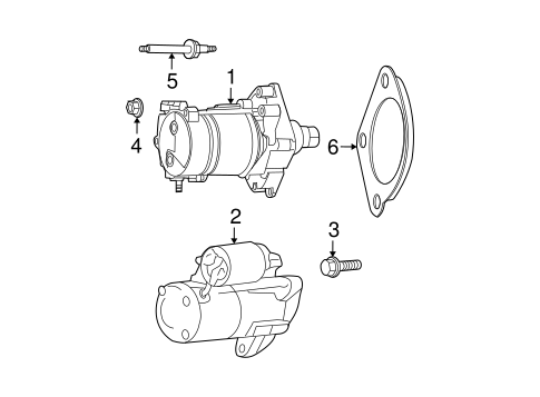 Electrical/Starter for 2014 Chrysler Town & Country #1