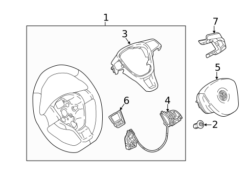 Steering Wheel & Trim for 2020 Volkswagen Jetta #0