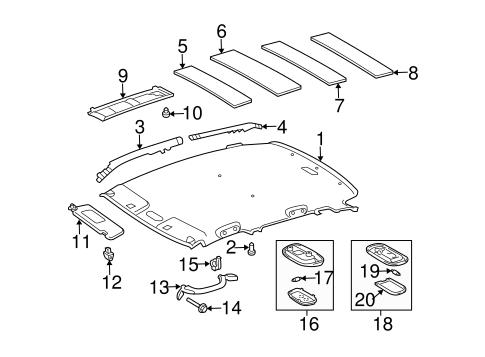 BODY/INTERIOR TRIM - ROOF for 2006 Scion xA #2