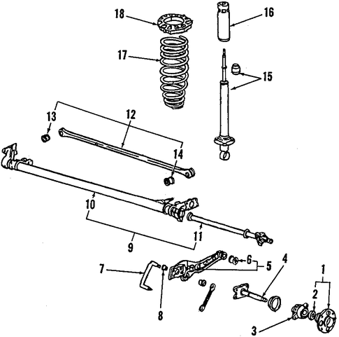 1984 Honda CIVIC HATCHBACK ** (1300) Trailing Arm Rear - (52372SB3602) 1984 Honda CIVIC HATCHBACK ** (1300) Trailing Arm Rear - (52372SB3602)