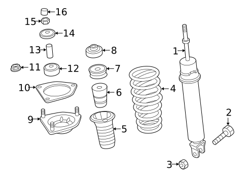 Struts & Components for 2018 Mazda MX-5 Miata #0