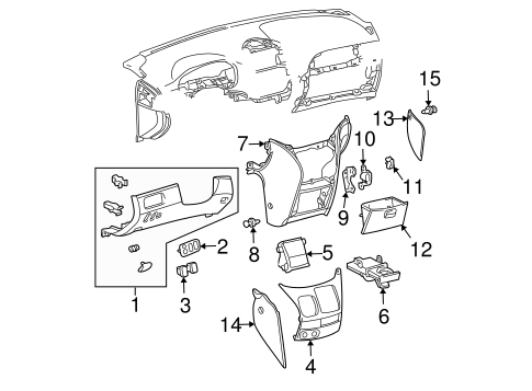BODY/INSTRUMENT PANEL COMPONENTS for 2010 Toyota Sienna #1
