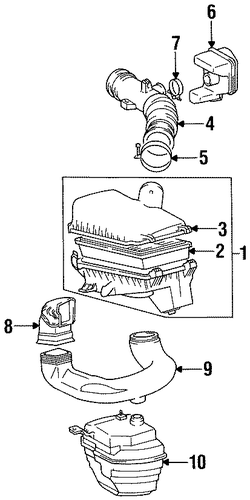 ENGINE/AIR INTAKE for 1997 Toyota Corolla #2