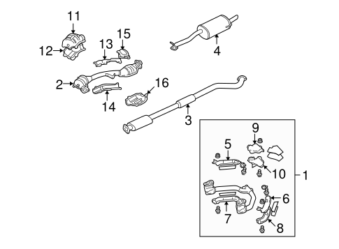 9-2X EXHAUST COMPONENTS