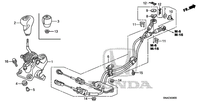 CHASSIS/SHIFT LEVER for 2011 Honda CIVIC SEDAN #1