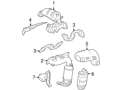 EXHAUST SYSTEM/EXHAUST MANIFOLD for 2006 Toyota Sienna #2