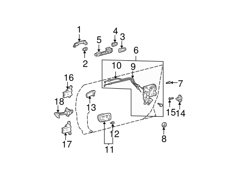 BODY/REAR DOOR for 2002 Toyota Camry #3