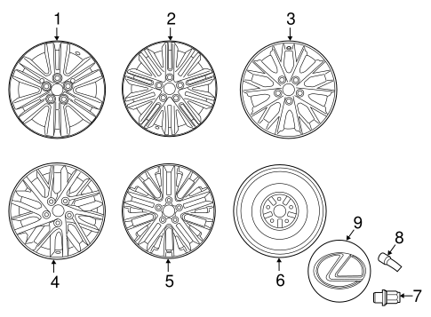 Wheels for 2016 Lexus ES350 #0