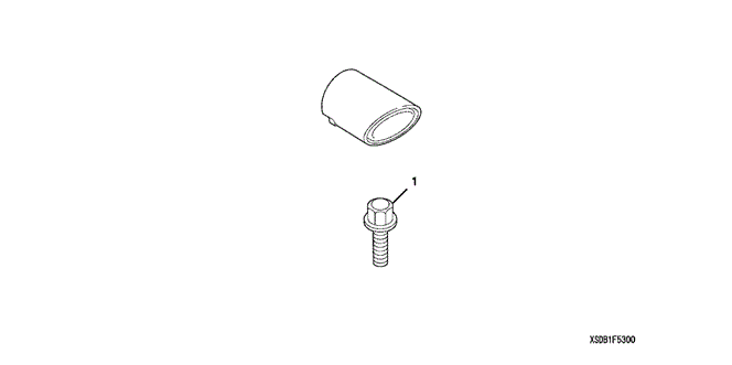 ACCESSORIES/EXHAUST FINISHER (CHROME) (V6) for 2003 Honda ACCORD COUPE #1