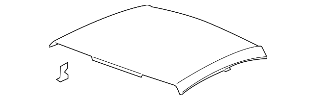 15943314 Деталь FRONT ROOF PNL