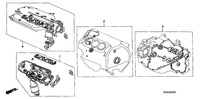 Engine/Gasket Kit (V6) for 2003 Honda ACCORD SEDAN #1