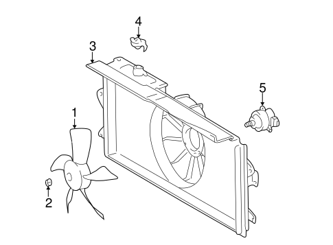 COOLING SYSTEM/COOLING FAN for 2003 Toyota Corolla #1