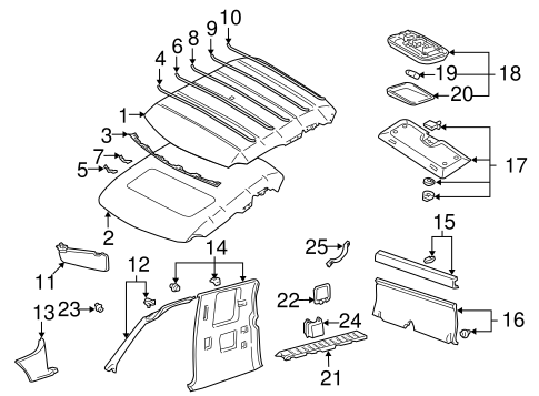 BODY/INTERIOR TRIM - CAB for 2004 Toyota Tacoma #1