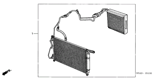 BODY / AIR CONDITIONING/A/C KIT for 2003 Honda ACCORD SEDAN #1