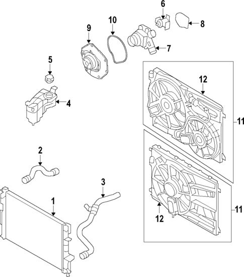 Radiator & Components for 2012 Volvo S60 #4