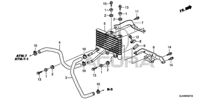 ATF Cooler (2) for 2009 Acura RL #0