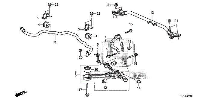 CHASSIS/FRONT LOWER ARM for 2012 Honda ACCORD COUPE #1