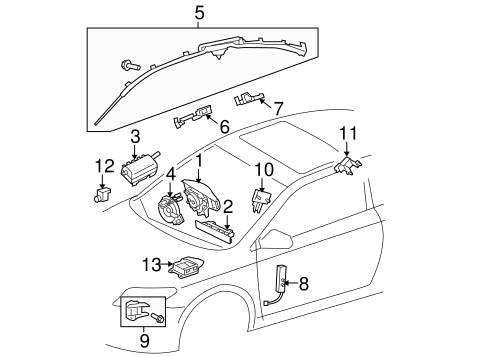 ELECTRICAL/AIR BAG COMPONENTS for 2007 Scion tC #1