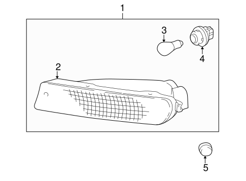 ELECTRICAL/PARK LAMPS for 1996 Toyota RAV4 #1