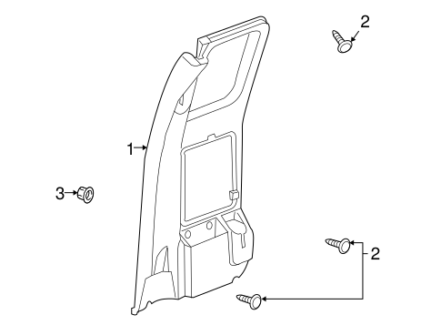 Dakota INTERIOR TRIM - REAR DOOR 2