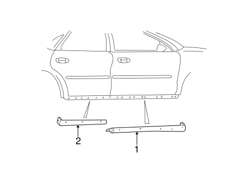 Body/Exterior Trim - Pillars for 2001 Ford Taurus #1