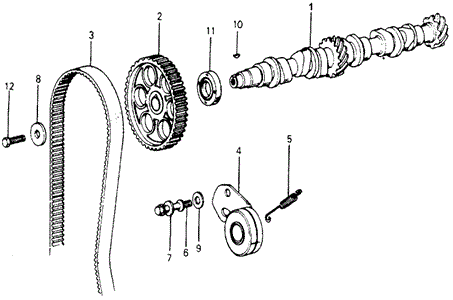 ENGINE/CAMSHAFT - TIMING BELT for 1978 Honda ACCORD HATCHBACK #1