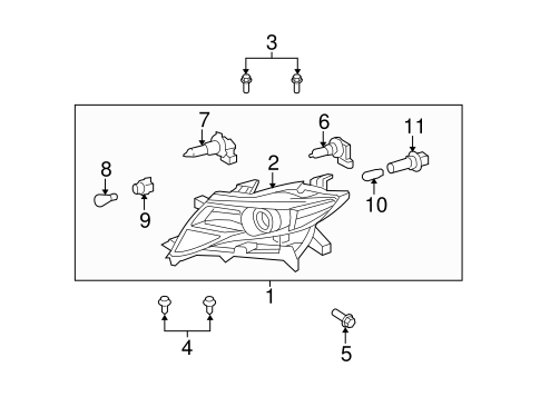 ELECTRICAL/HEADLAMP COMPONENTS for 2015 Toyota Venza #1