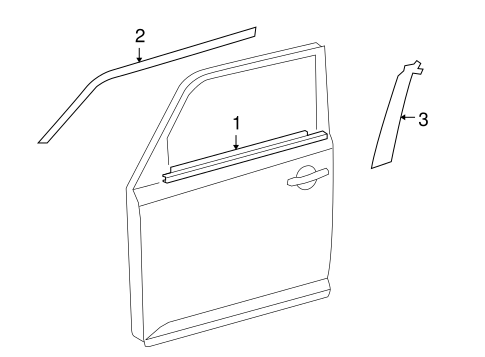 Exterior Trim - Front Door for 2015 Scion xB #0