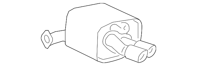 92207802 Деталь REAR MUFFLER, RIGHT