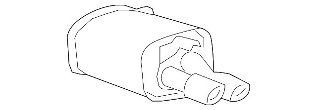 92207803 Деталь REAR MUFFLER, LEFT