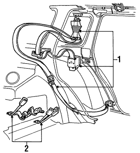 Taurus REAR SEAT BELTS 2
