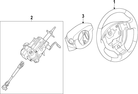 Steering Wheel for 2018 Nissan Rogue #0