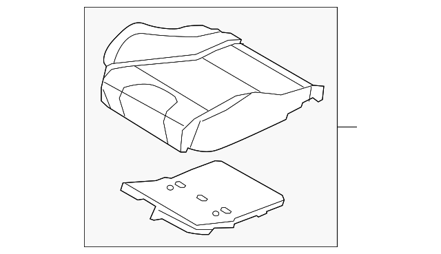 DR3Z-63632A22-B Деталь SEAT CUSHION PAD, RIGHT