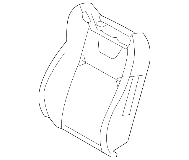 CR3Z-6364810-C Деталь SEAT BACK PAD, RIGHT