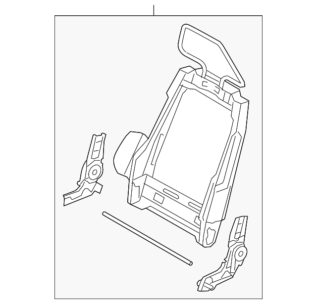 CR3Z-6361018-C Деталь SEAT BACK FRAME, RIGHT