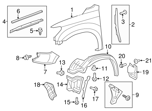 BODY/EXTERIOR TRIM - FENDER for 2014 Toyota Tundra #1