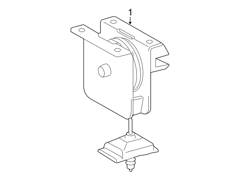 BODY/SPARE TIRE CARRIER for 2009 Toyota Tacoma #1