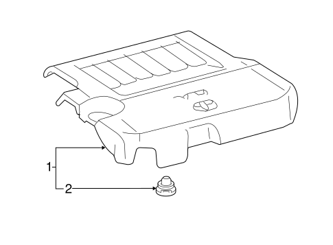 ENGINE/ENGINE APPEARANCE COVER for 2015 Toyota Avalon #1