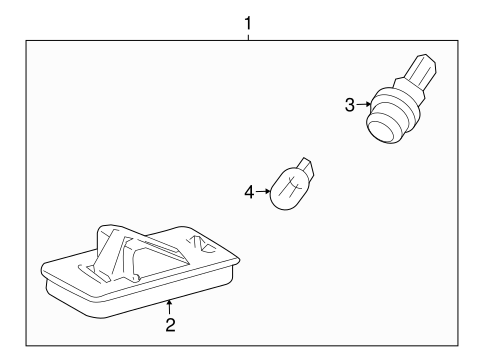 ELECTRICAL/LICENSE LAMPS for 2009 Toyota Land Cruiser #1