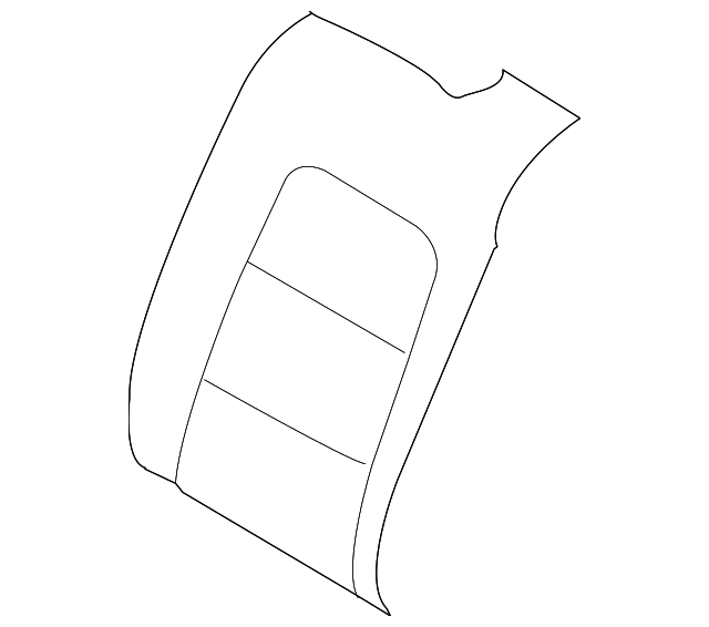 39804604 Деталь SEAT BACK COVER, RIGHT