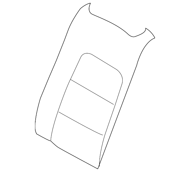 39804602 Деталь SEAT BACK COVER, LEFT