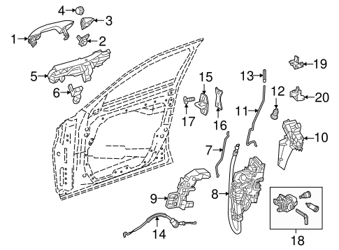 Lock & Hardware for 2015 Mercedes-Benz C 300 #1