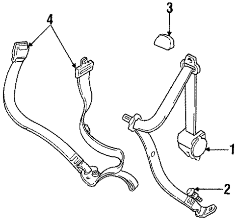 Discovery REAR SEAT BELTS 2