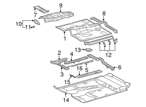 BODY/FLOOR & RAILS for 2009 Toyota 4Runner #2