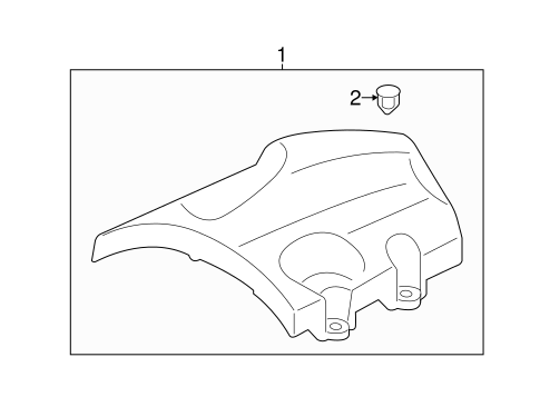 Engine/Engine Appearance Cover for 2017 Ford Transit-350 HD #1